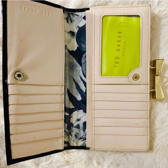 Ted Baker Black Patent Leather Wallet - Picture 4 of 6